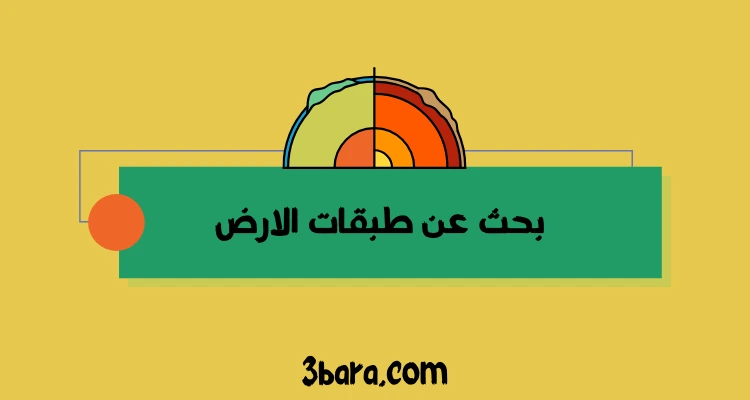 بحث عن طبقات الارض doc و pdf