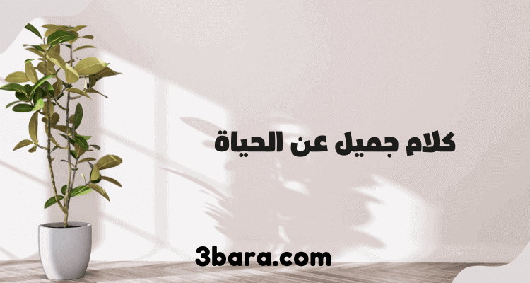 كلام جميل عن الحياة والأمل والحب